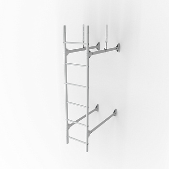 Лестница стеновая, универсальная Roofsystems Prestige 400, L=1800 мм RAL 9003