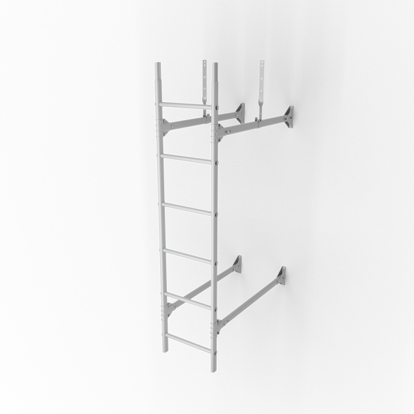 Лестница стеновая, универсальная Roofsystems Prestige 400, L=1800 мм RAL 9003