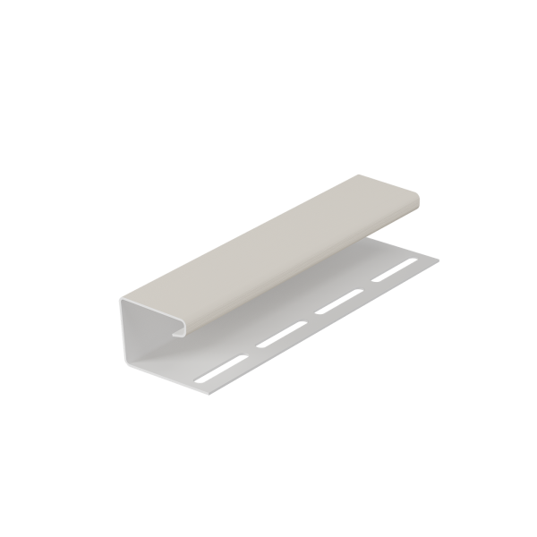 J-профиль пвх, Docke, L=3000 мм серия Premium, цвет: пломбир