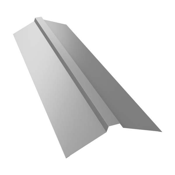 GL Планка конька прямоугольного, 115х30х115 мм 0.5 мм, Satin, RAL 9003, L=3000 мм