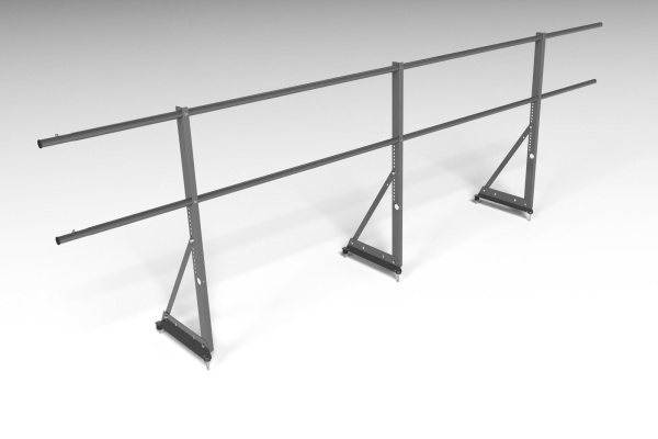Ограждение кровельное, универсальное Roofsystems Econom, H=900 мм RAL 7016, L=3000 мм