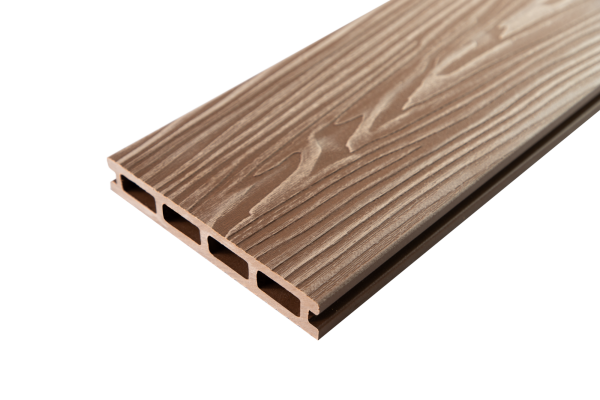 Террасная доска Grand Line 3D Винтаж 150 мм, L= 6000 мм орех