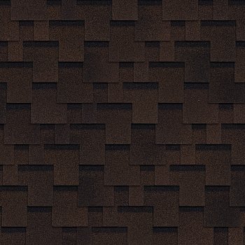 Битумная черепица Shinglas, Оптима цвет: Аккорд коричневый, 3 м² / уп.