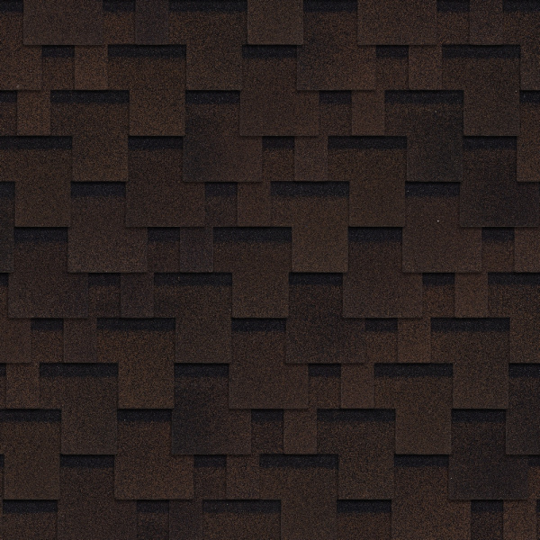 Битумная черепица Shinglas, Оптима цвет: Аккорд коричневый, 3 м² / уп.