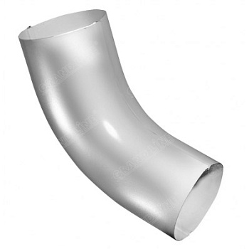 Колено трубы 60° Grand Line Ø 90 мм PE, RAL 9003