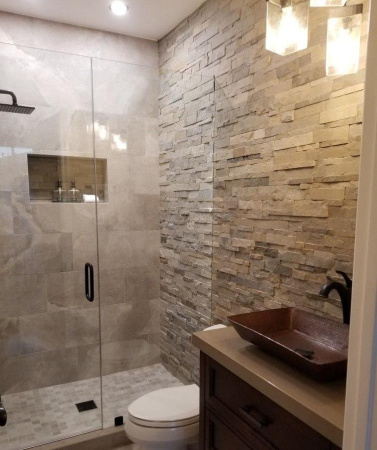 Кварцит, 3D панель из камня, 600х150 мм, Natural Shimla white
