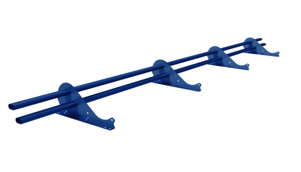 Снегозадержатель Grand Line Snow Kit универсальный, L=3000 мм, 4 опоры, 2 трубы, овал 42х21 мм RAL 5005