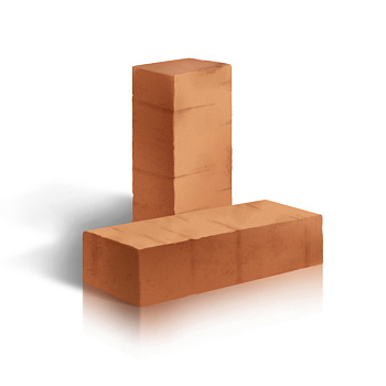 Кирпич рядовой строительный ЛСР, 1НФ полнотелый, цвет: красный, гладкий, М250, 250х120х65 мм