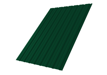 Профилированный лист GL C10 R, 0.45 мм, Drap TX, RAL 6005 Профилированный лист GL C10 R, 0.45 мм, Drap TX, RAL 6005