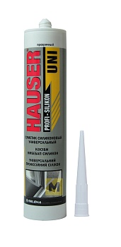 Герметик Tytan силиконовый, Hauser UNI, цвет: прозрачный, уп 260 мл