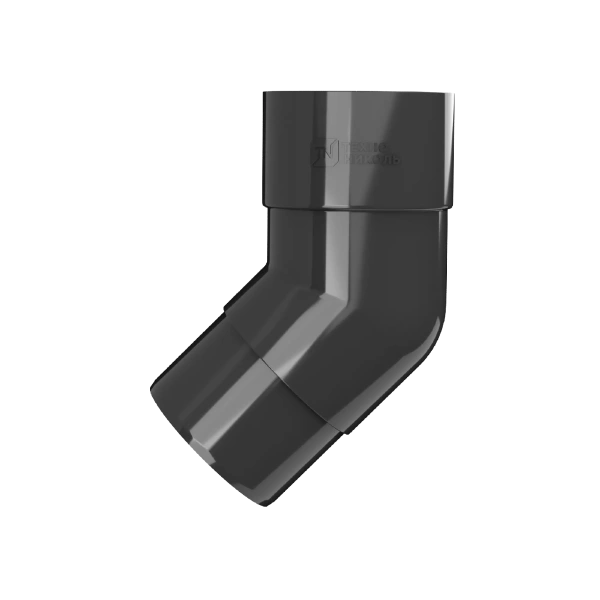 Колено трубы 108°, Технониколь пвх, стандарт Ø 82 мм, цвет: черный