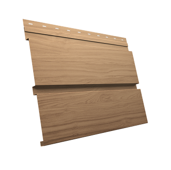 GL Софит металлический Квадро Брус, без перфорации 0.45 мм, Print Elite, Honey Wood TwinColor