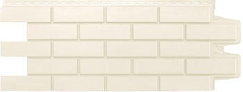 Фасадная панель Grand Line, Кирпич клинкерный Classic, цвет: молочный