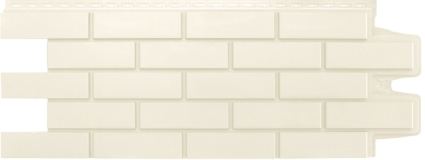 Фасадная панель Grand Line, Кирпич клинкерный Classic, цвет: молочный