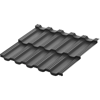 Модульная металлочерепица Aquasystem, Гётеборг XXL 1205х865 мм 0.5 мм, Rooftop Бархат, RAL 7016