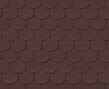 Битумная черепица RoofShield, Фемили Lite, готик цвет: коричневый с оттенением, 3 м² / уп.