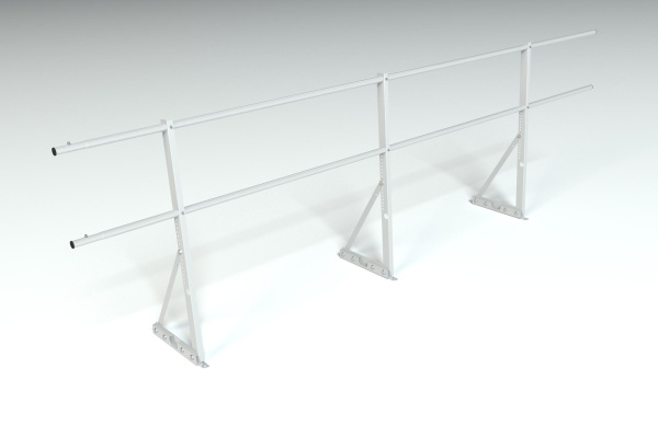 Ограждение кровельное для фальцевой кровли Roofsystems Econom фальц, H=900 мм RAL 9003, L=3000 мм