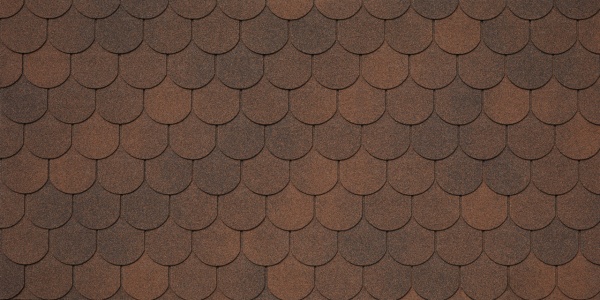 Битумная черепица Tegola Comfort, Assisi цвет: marrone 434 / коричневый, 2.9 м² / уп.