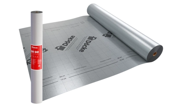 Döcke BR 90 Пароизоляционная пленка c теплоотражающим слоем 43.5х1.6 м, рулон 70 м²