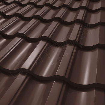 Металлочерепица Stynergy, Garda 0.5 мм, Corundum Matt, RAL 8017