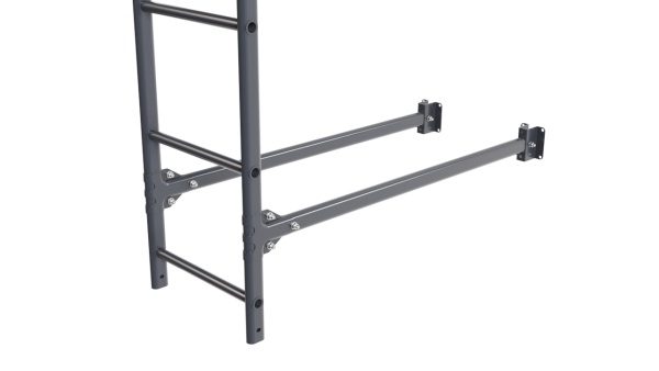 Фасадная лестница Borge, нижняя секция, L=2700 мм RAL 7024