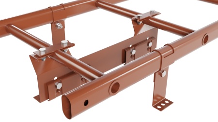 Лестница кровельная Borge, для фальцевой кровли, L=1800 мм RAL 8004