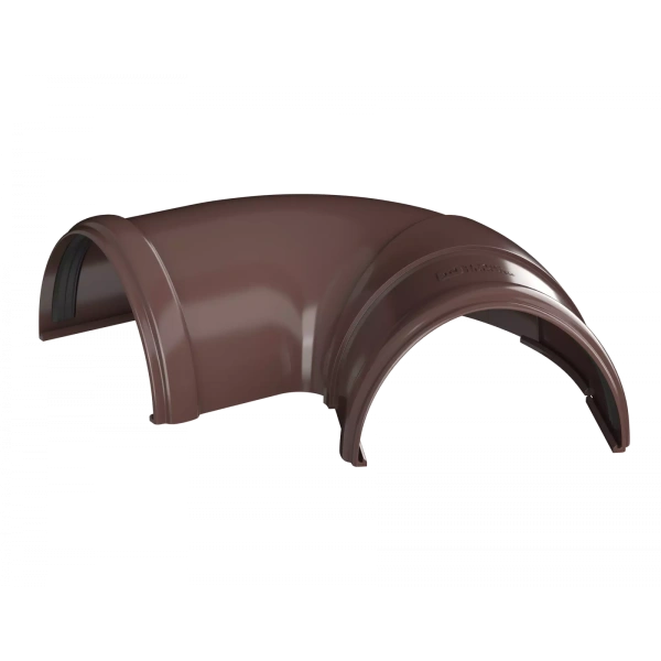 Угол желоба регулируемый 90°-150°, Технониколь пвх, стандарт Ø 125 мм, цвет: коричневый