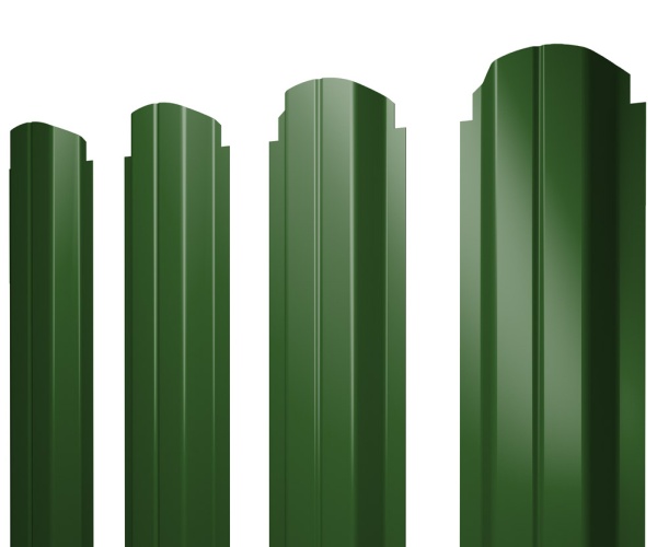 GL Штакетник П-образный А, фигурный 0.45 мм, PE, RAL 6002