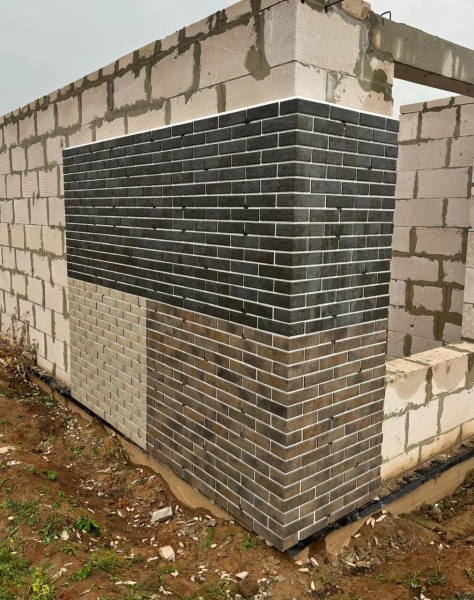 Термопанель рядовая Европа с плиткой Keramin, 1020х600 мм, 100 мм ППС, гладкий, цвет: Орегон 1