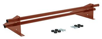 Снегозадержатель трубчатый, универсальный Optima, L=1000 мм, 2 опоры, 2 трубы, круг Ø25 мм RAL 8004