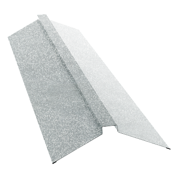 GL Планка конька плоского, 150х40х150 мм 0.4 мм, Zn, б\ц, L=3000 мм