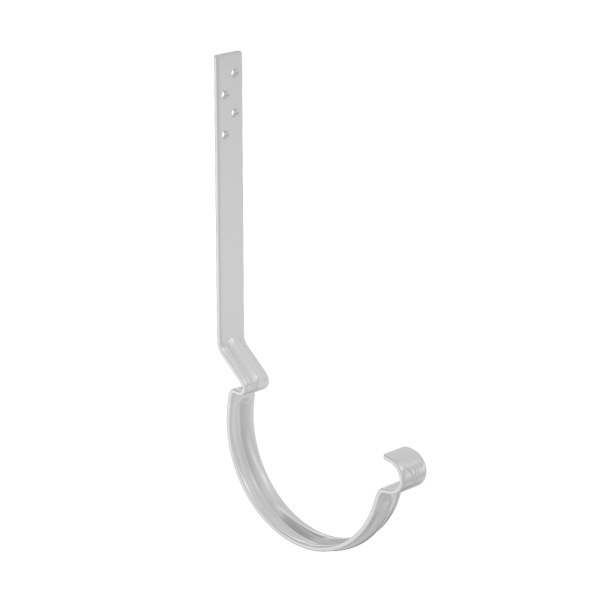 Крюк крепления желоба удлиненный с комплектом крепления Aquasystem Премиум Ø125 мм, PU, RAL 9003