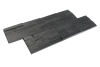 Сланец, 3D панель из камня, 600х150 мм, Classic Black Matt, 8 шт/уп, 0.72 м²