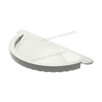 Заглушка желоба Ø125 мм Металл Профиль Foramina, PUR, RAL 9010