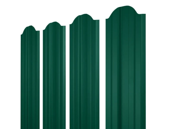 ММТ Штакетник М-образный, фигурный, 110 мм 0.42 мм, PE-double, RAL 6005