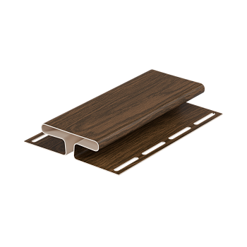 H-профиль пвх, Docke, L=3000 мм, серия Lux под дерево, цвет: фундук