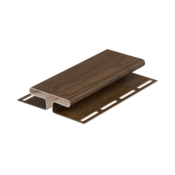 H-профиль пвх, Docke, L=3000 мм, серия Lux под дерево, цвет: фундук