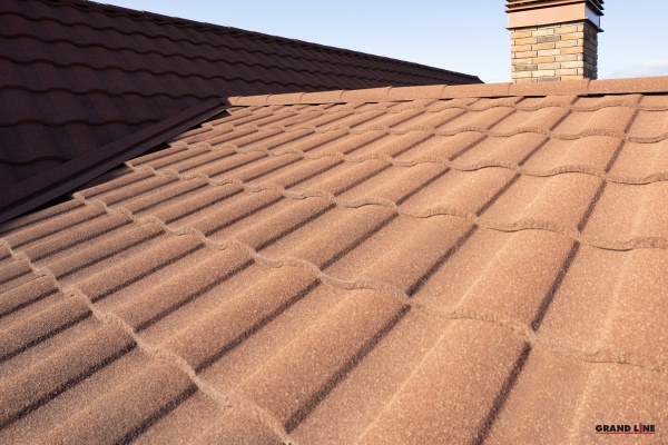 Композитная черепица Grand Line Barcelona new, 1350х417 мм цвет: кленовый латте