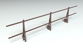 Ограждение кровельное на парапет Roofsystems Elite, H=600 мм RAL 8017, L=3000 мм