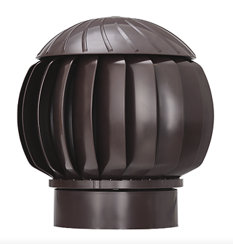 Турбина вентиляционная ротационная Gervent 160 мм темно-коричневый