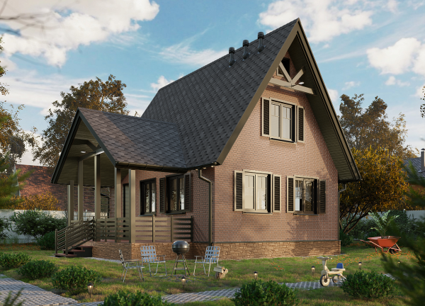 Битумная черепица, Docke, Premium, Шеффилд цвет: фладен, 3 м² / уп.