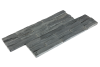 Сланец, 3D панель из камня, 600х150 мм, Rockface Black Bark