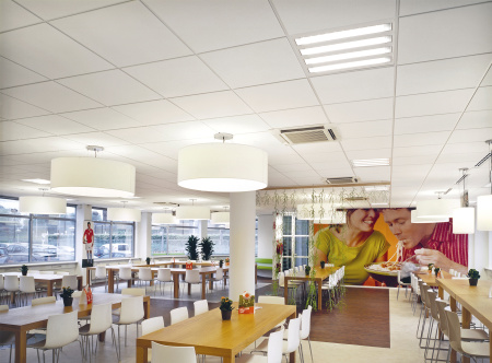 Плита потолочная Armstrong, твердое мин. волокно, 15 мм, 600х600 мм Dune Supreme / tegular, кальцидная крошка, мироперфор., цвет: белый