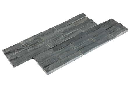 Сланец, 3D панель из камня, 600х150 мм, Rockface Black Bark