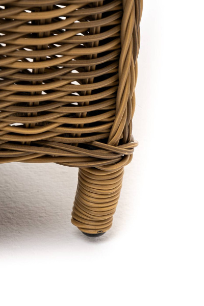 Стул плетеный из искусственного ротанга, Неаполь, цвет: соломенный