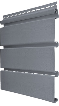 Софит пвх Estetic Grand Line, cо скрытой перфорацией, L=3000 мм серия Classic, цвет: графит