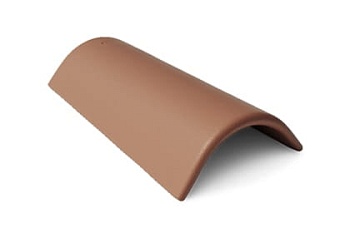 Коньковая черепица Braas Франкфурт 450х250 мм цвет: коричневый