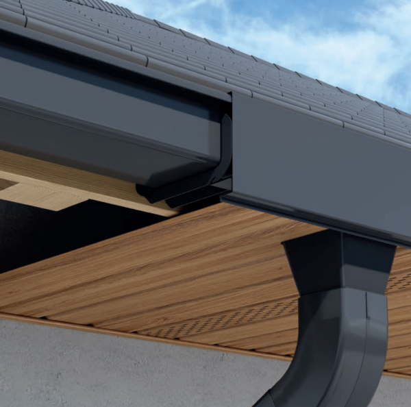Водосточная система, Galeco STAL 2 Ø 125/80 x 80 мм, PU, RAL 7024