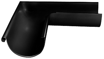 Угол желоба внешний 90°, Grand Line Ø 125 мм, PU Matte, RAL 9005