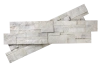 Кварцит, 3D панель из камня, 350х180 мм, Modern White Quartz